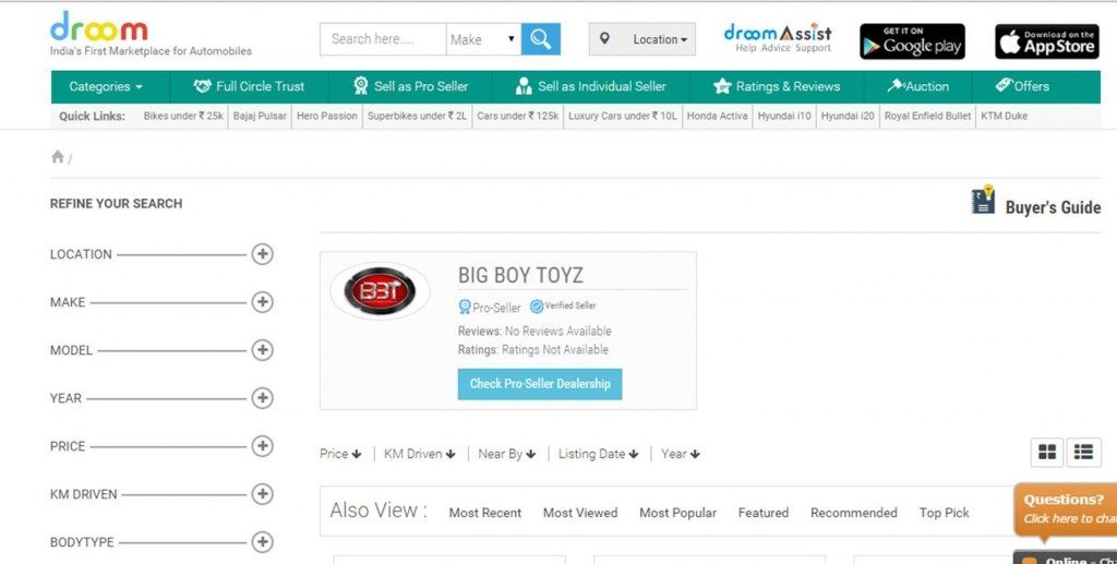 Big Boy Toyz partners Droom (2)