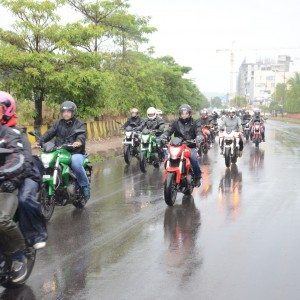 DSK Benelli Riders on Road