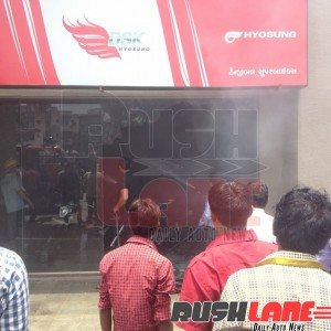 DSK Hyosung Benelli showroom fire Ahmadabad
