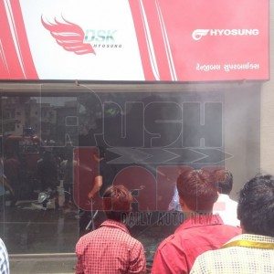 DSK Hyosung Benelli showroom fire Ahmadabad