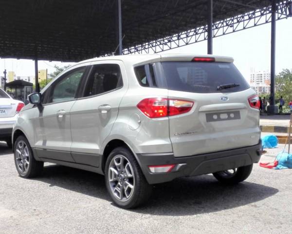 Facelifted Ford EcoSport rear