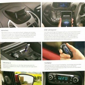 Ford Figo Aspire brochure interior features