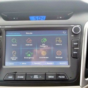 Hyundai Creta center console screen