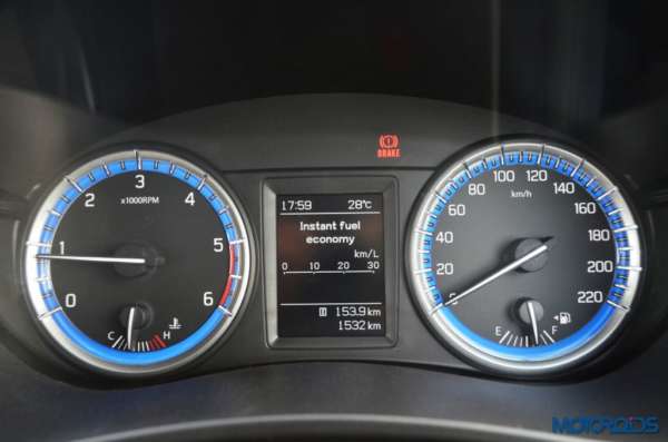 Maruti Suzuki S-Cross Instrument Cluster