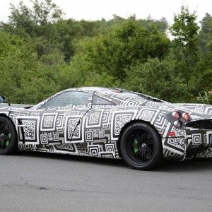 New Pagani Huayra test mule spied