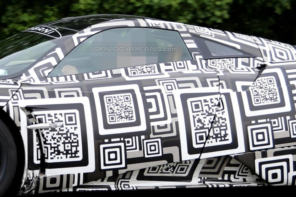 New Pagani Huayra test mule spied barcodes