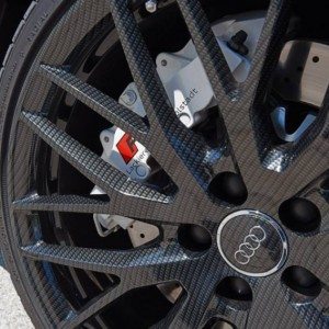 One off Audi RS Sportback carbon fibre wheels
