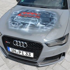 One off Audi RS bonnet