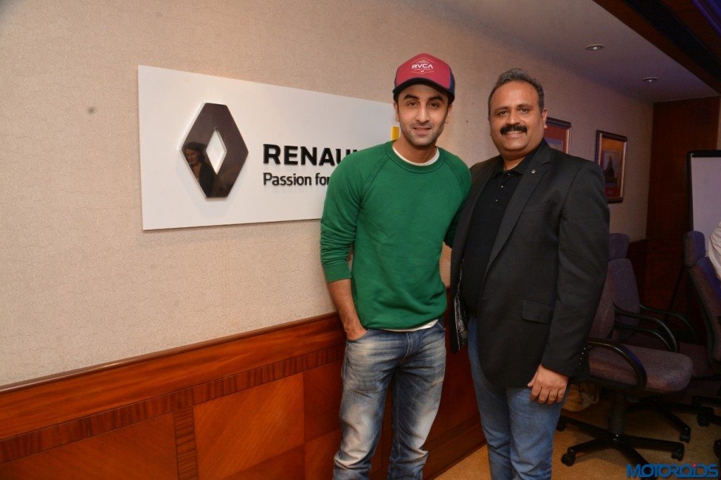 Ranbir Kapoor with Mr. Sumit Sawhney - Country CEO & MD, Renault India