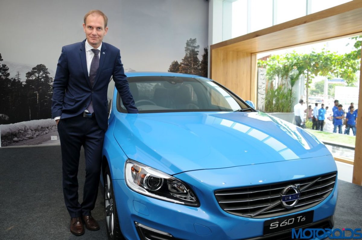 Tom von Bonsdorff Managing Director Volvo Auto India at S T Launch in Chennai