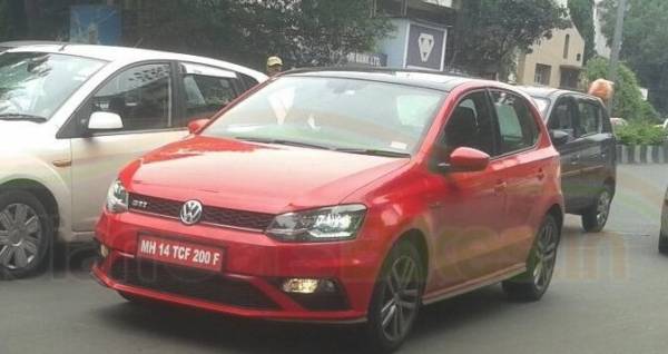 Volkswagen Polo GTi spied in India  e