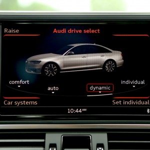 Audi A Matrix facelift central screen