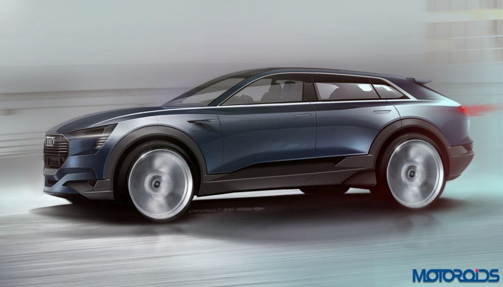 The Audi e tron quattro concept is designed from the ground up as an electric car and proves to be pioneering in its segment at the very first glance.