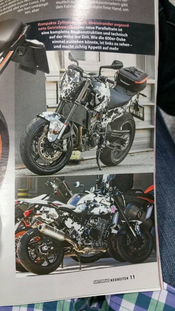 KTM Duke 800 Spy Image