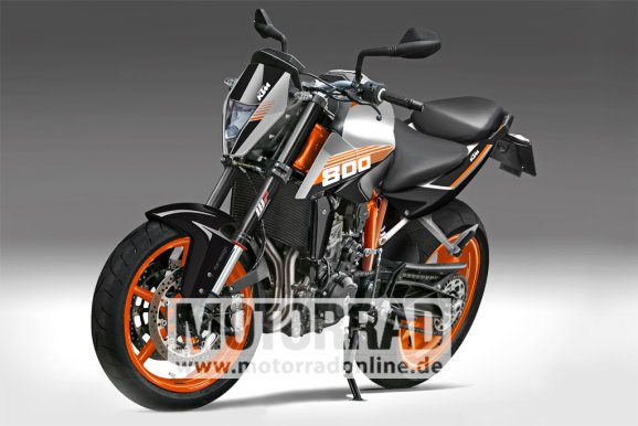 SPIED KTM Duke 800 with newly developed twin cylinder 