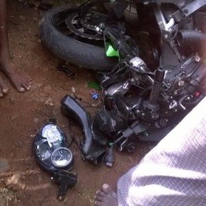 Kawasaki Ninja ZXR Crashed in Chennai