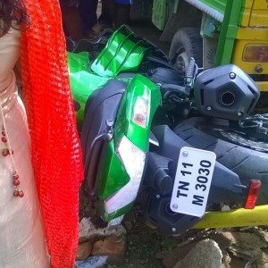 Kawasaki Ninja ZXR Crashed in Chennai