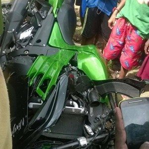 Kawasaki Ninja ZXR Crashed in Chennai