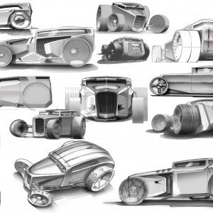 Lamborghini Rat Rod Sketches
