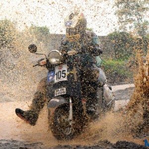 Monsoon scooter rally