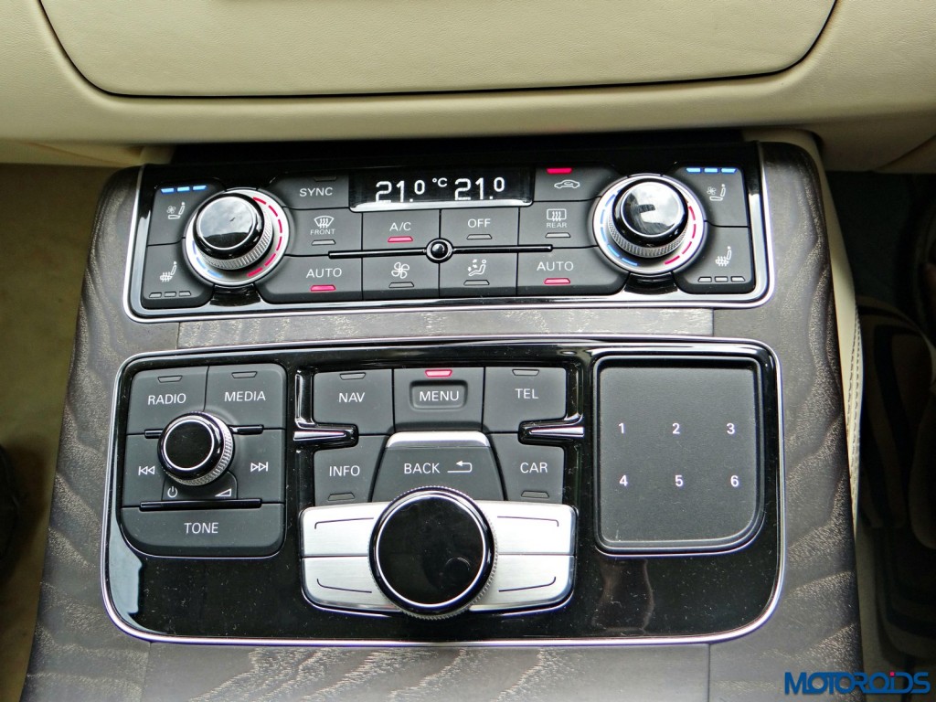 New 2015 Audi A8 L center console