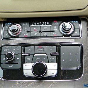 New  Audi A L center console