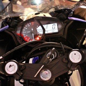 Yamaha India YZF R Launch Event BIC Instrument Cluster