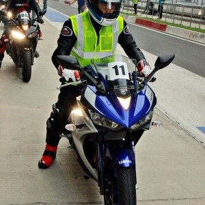 Yamaha YZF R First Ride Review Action Shots