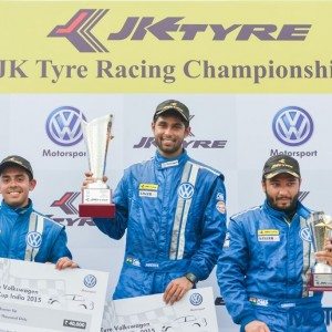 Anindith Reddy wins in the Round  Race  of Volkswagen Vento Cup