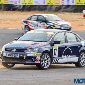 Anindith Reddy wins in the Round  Race  of Volkswagen Vento Cup