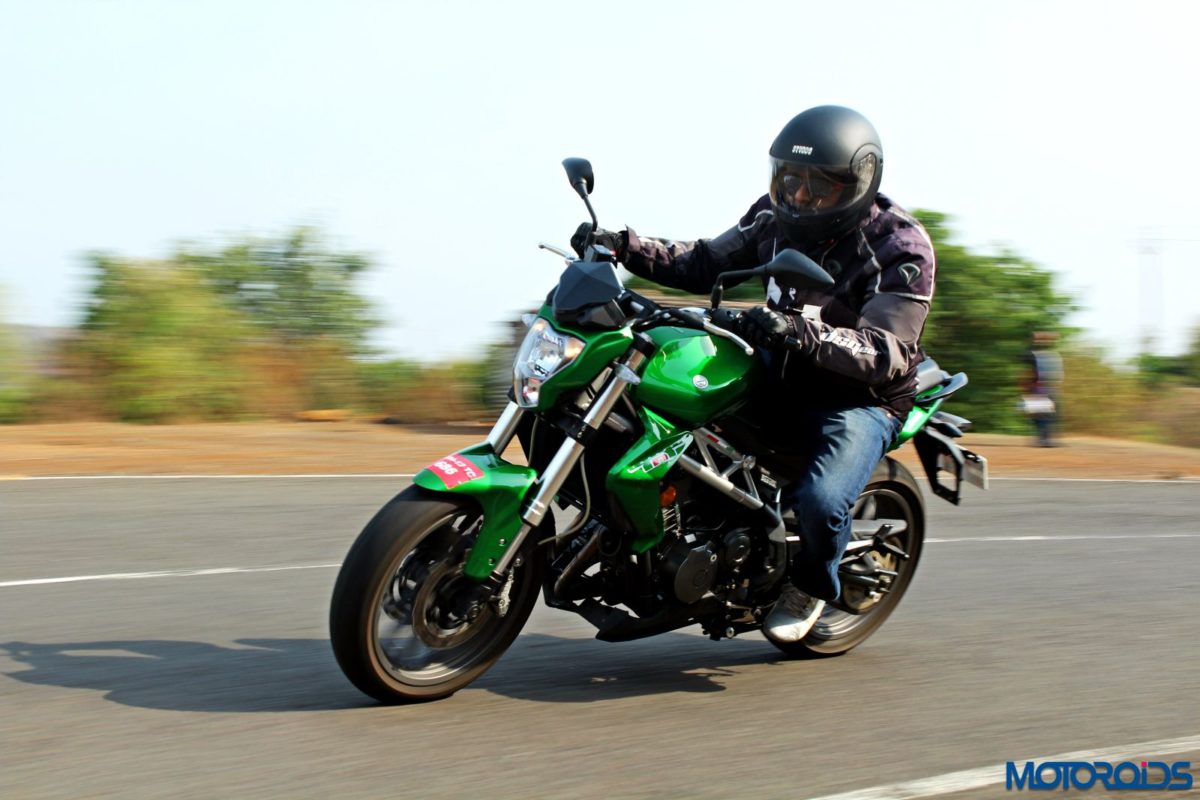 Benelli TNT riding shot