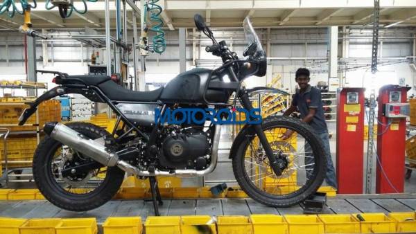 EXCLUSIVE Royal Enfield Himalayan Spied on Production Line