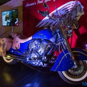 Indian Motorcycle Displayed at Art Bengaluru Indian Chief Vintage