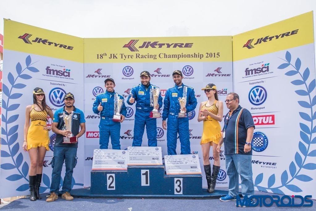 Karminder Singh wins Race 2 of Round 2 of Vento Cup 2015 (1)