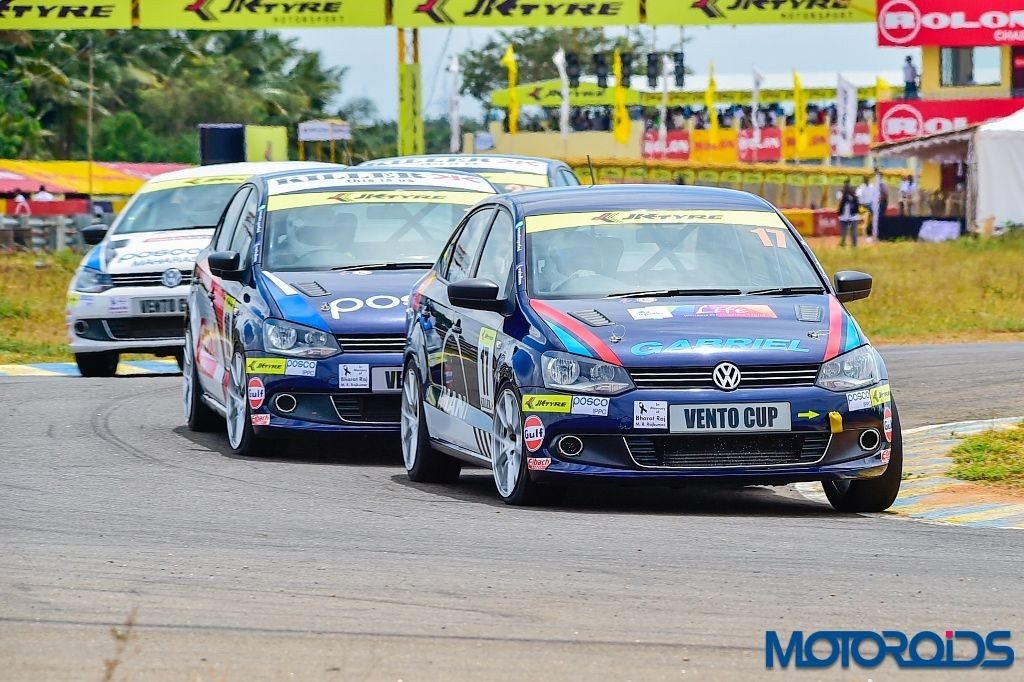 Karminder Singh wins Race 2 of Round 2 of Vento Cup 2015 (4)