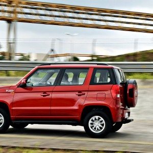 Mahindra TUV RED action