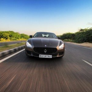 Maserati Quattroporte GTS India action