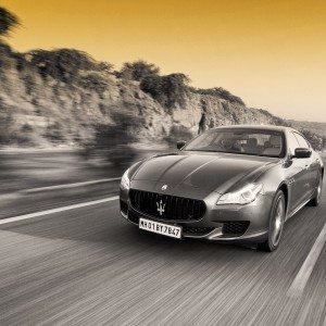 Maserati Quattroporte GTS India action