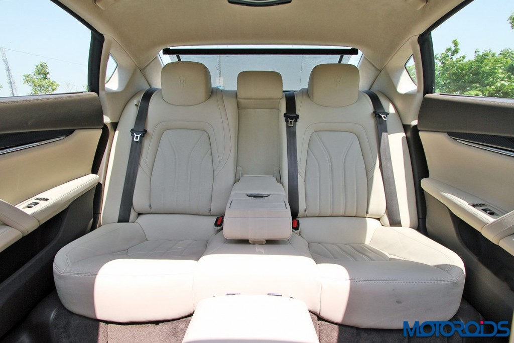 Maserati Quattroporte GTS rear seats