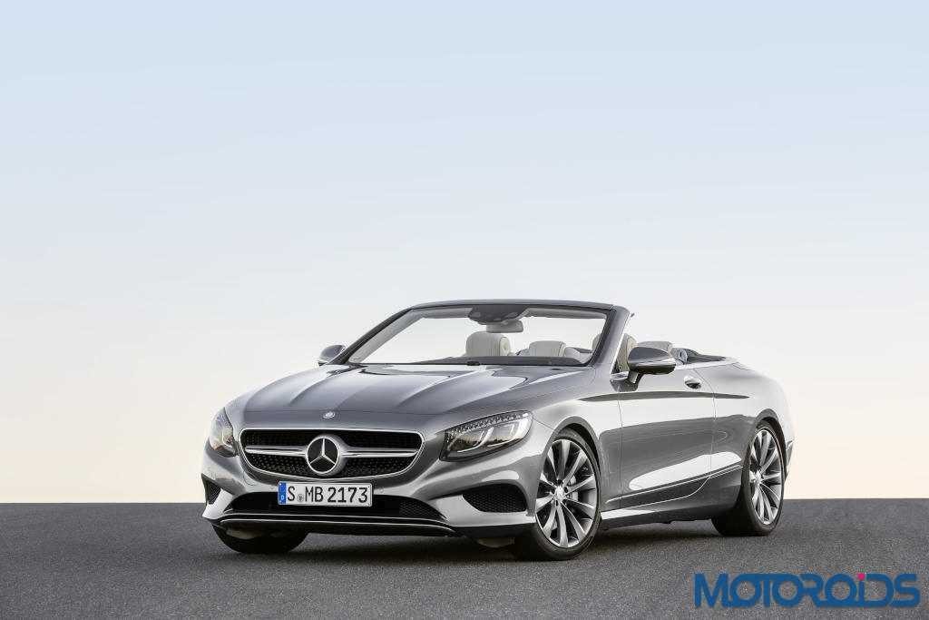 Mercedes-Benz S-Klasse Cabrio ( A 217 ) 2015.S 500, Selenitgrau, Interieur: Leder porzellan/tiefseeblau