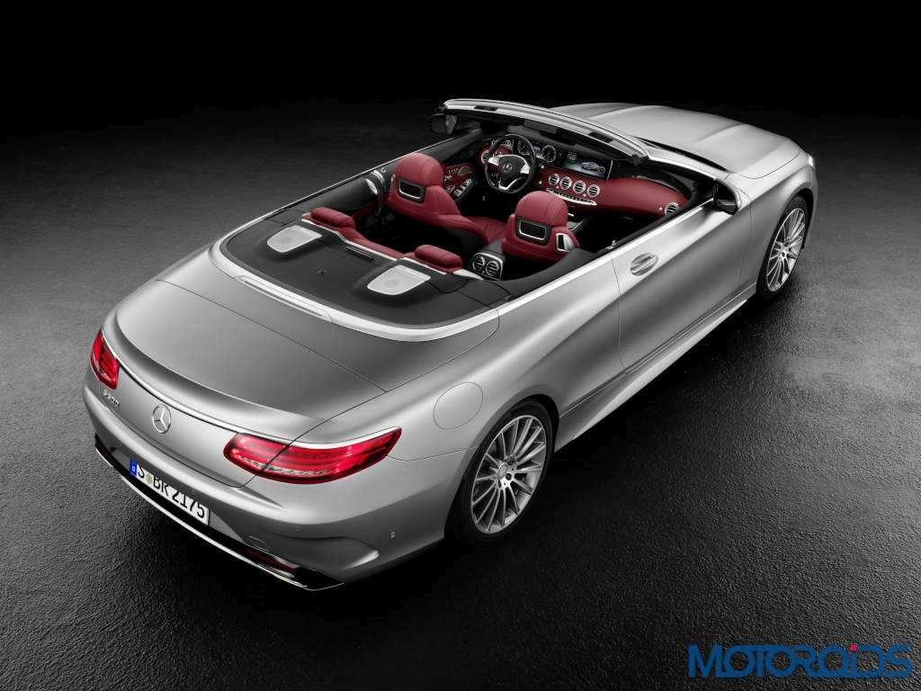 Mercedes-Benz S-Klasse Cabrio ( A 217 ) 2015. S 500 mit AMG-Line, Alanitgrau magno, Leder bengalrot/schwarz