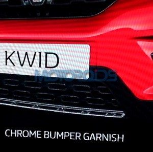 Renault Kwid Chrome Bumper Garnish