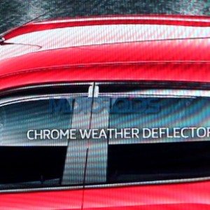 Renault Kwid Chrome Weather Deflector