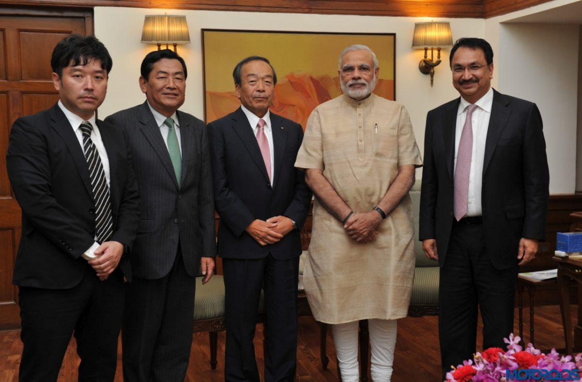 Toyota chairman meets Narendra Modi