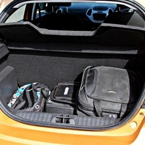 new  Ford Figo boot with luggage