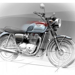 Bonneville T Drawing