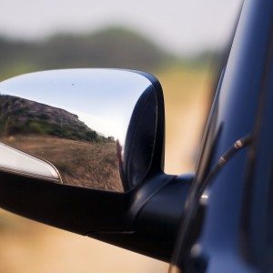 Isuzu MU  AT Review Rear View Mirror
