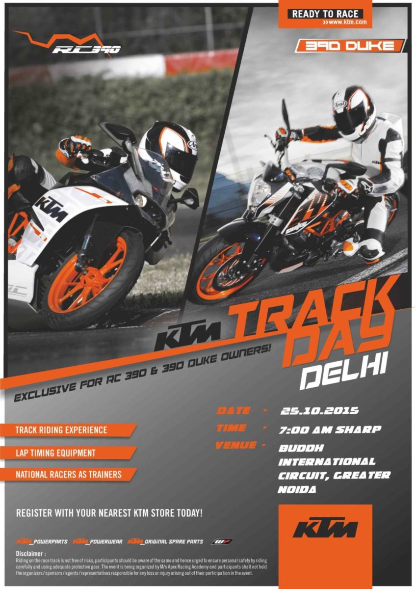 KTM Track Day Delhi October  Resized