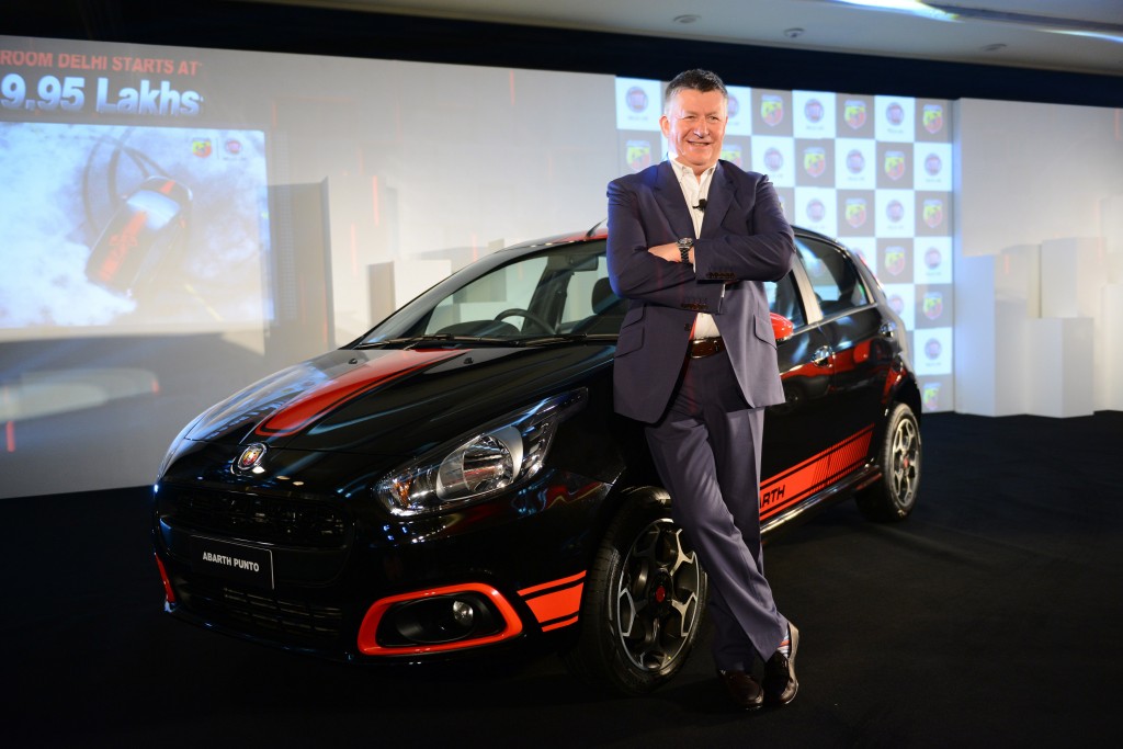 Kevin Flynn, President & MD, FCA India with Abarth Punto