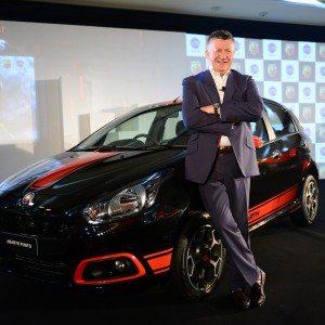Kevin Flynn President MD FCA India with Abarth Punto